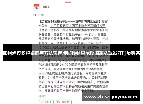 如何通过多种渠道与方法快速准确找到突尼斯国家队现役守门员姓名 如何通过多种渠道与方法快速准确找到突尼斯国家队现役守门员姓名